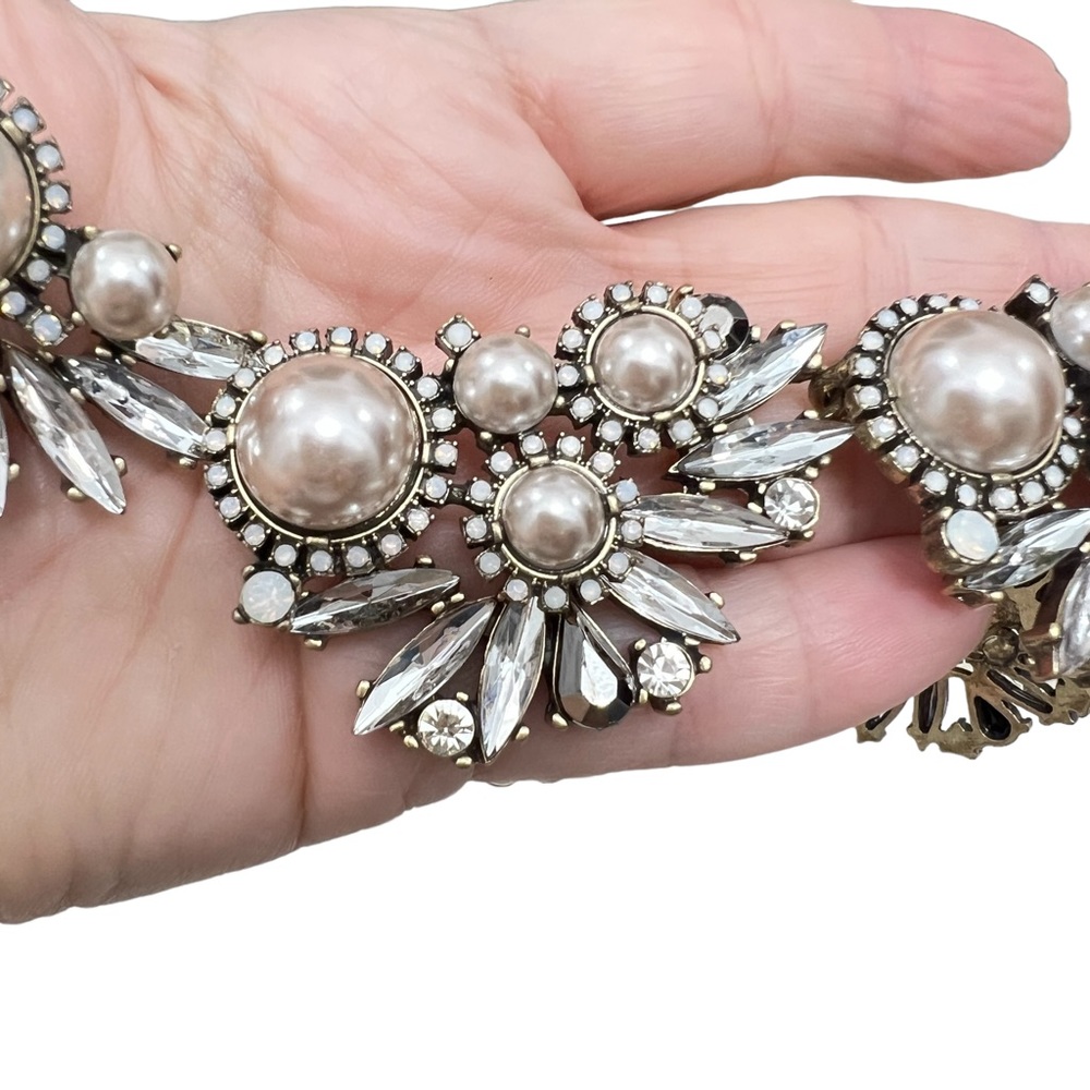 Susan Graver blush pink pearl statement necklace - Picture 3 of 5